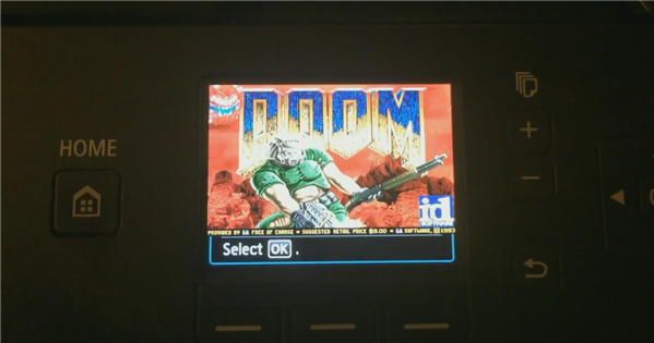 Il pirate une imprimante Canon Pixma pour y faire tourner le jeu Doom