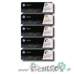 HP 131A - Lot de 5 Toners HP 131A