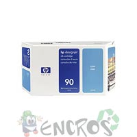 HP 90 - Cartouche d'encre HP numero90 C5061A cyan (400ml)