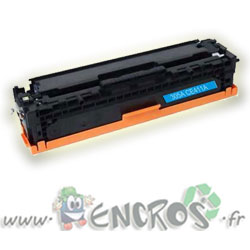 CE411A - Toner compatible equivalent au modele HP CE411A cyan