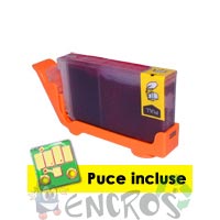 Cartouche d'encre compatible magenta AVEC PUCE equivalente au mo