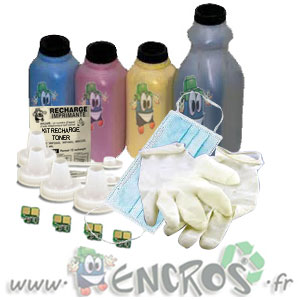 Pack Recharge Toner Compatible 4 couleurs OKI MC351