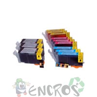 HP 920 XL - LOT de 12 cartouches compatibles + 4 PUCES equivalen