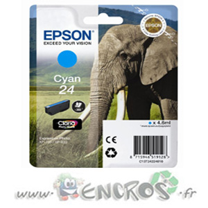 Epson T2422 - Cartouche d'encre Epson Cyan C13T24224010