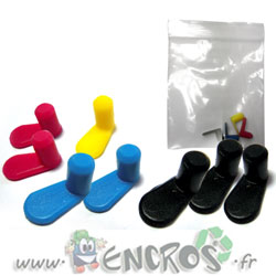 Lot de 8 bouchons pour rechargement de cartouche
