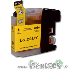 Brother LC22UY - Cartouche Compatible Brother LC22UY Jaune XL
