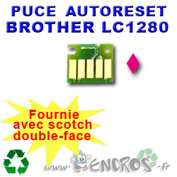Puce Auto-Reset Jaune BROTHER LC1280