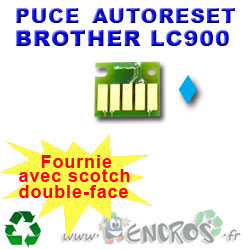 Puce Auto-Reset BROTHER LC900 cyan
