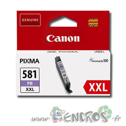 Canon CLI-581PB Photo Bleu - Cartouche d'encre Canon CLI-581PB Photo Bleu XXL