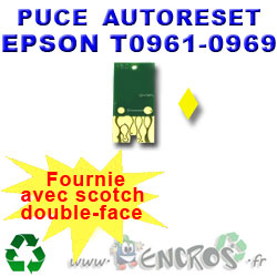 Puce auto-reset Epson jaune T0964