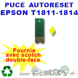 Puce Auto-Reset T1814 jaune