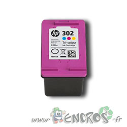 HP 302 - Cartouche d'encre de marque HP n°302 / F6U65AE tricolore