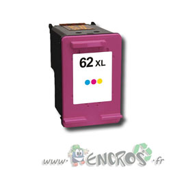 HP 62 XL - Cartouche d'encre Compatible HP numero 62XL couleur