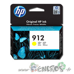 HP 912 - Cartouche d'Encre HP 912 Jaune