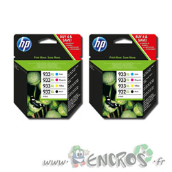HP 932-933XL - Pack Cartouches d'encre HP 932-933XL CMNJ x2