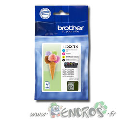 Brother LC3213 - Pack de 4 Cartouches d'encre Brother LC3213