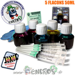 kit Encre 5 Couleur Recharge EPSON T009/T008