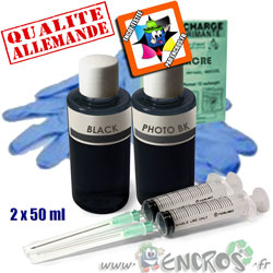 Kit Encre 2x50ML PHOTO NOIR universelle pour EPSON
