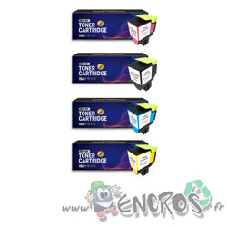 Pack Toners Compatibles Premium Lexmark 78C2SK0 - 78C2SY0