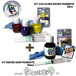 Pack kit HP 963 3 Couleurs + Noir Pigmenté