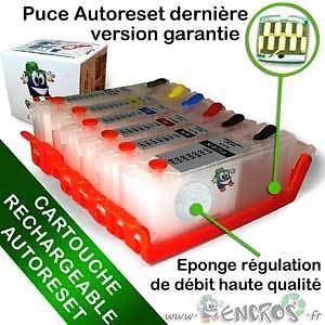 Cartouche Rechargeable pour Canon CLI581-PGI580 - Pack X5 Vides