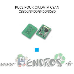 OKIDATA Puce CYAN Toner C3300 et plus