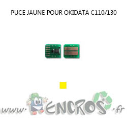 OKIDATA Puce JAUNE Toner C110/130