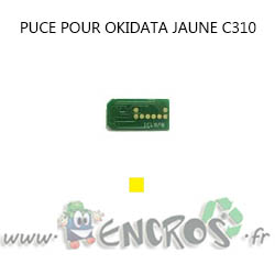 OKIDATA Puce JAUNE Toner C310
