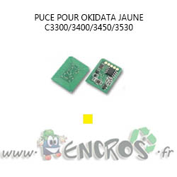 OKIDATA Puce JAUNE Toner C3300 et plus
