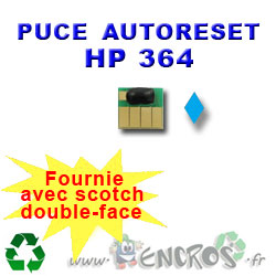 Puce Auto-Reset Cyan HP 364