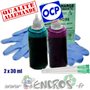 Kit Encre 2x30ML MAGENTA+CYAN LIGHT 1er PRIX compatible CANON IX - visuel 2