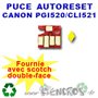 Puce Auto-Reset Canon CLI521 jaune - visuel 2