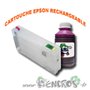 Cartouche Rechargeable Vide EPSON T7013 Magenta + Flacon d'Encre - visuel 2