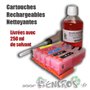 Rechargeables EPSON T2621/T2631 à T2634 nettoyantes Au Solvant Encros - visuel 2