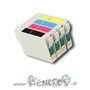 Ecopack 4 Cartouches compatibles de qualite Encros EP111-EP114 NOIR ET COULEUR - visuel 2