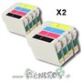 Ecopack 8 Cartouches compatibles de qualite Encros EP111-EP114 NOIR ET COULEUR - visuel 2