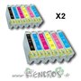 Ecopack 12 Cartouches compatibles de qualite Encros EP115-EP120 NOIR ET COULEUR - visuel 2