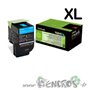 Toner Lexmark 70C2HC0 Cyan grande capacite - visuel 2