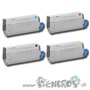 Okidata C710 - Pack Toner Compatible Okidata 44318605 à 44318608 - visuel 2