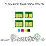 CANON Lot de 4 Puces NOIR+ COULEUR Toner LBP 7200CDN - visuel 2