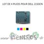 DELL Lot de 4 Puces NOIR+ COULEUR Toner 2150CN/2155CN - visuel 2