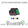 DELL Lot de 4 Puces NOIR+ COULEUR Toner 3130CN - visuel 2