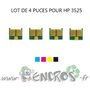 HP Lot de 4 Puces NOIR+ COULEUR Toner LaserJet CP3525 - visuel 2