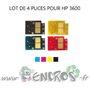HP Lot de 4 Puces NOIR+ COULEUR Toner LaserJet 3600 - visuel 2
