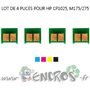 HP Lot de 4 Puces NOIR+ COULEUR Toner LaserJet CP1025 et plus - visuel 2