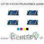 KONICA MIN. Lot de 4 Puces NOIR+ COULEUR Toner 1600W - visuel 2