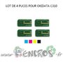 OKIDATA Lot de 4 Puces NOIR+ COULEUR Toner C310 - visuel 2