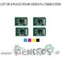 OKIDATA Lot de 4 Puces NOIR+ COULEUR Toner C5800/C5500 - visuel 2