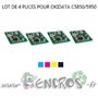 OKIDATA Lot de 4 Puces NOIR+ COULEUR Toner C5850/5950 - visuel 2