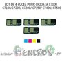 OKIDATA Lot de 4 Puces NOIR+ COULEUR Toner C7000 et plus - visuel 2